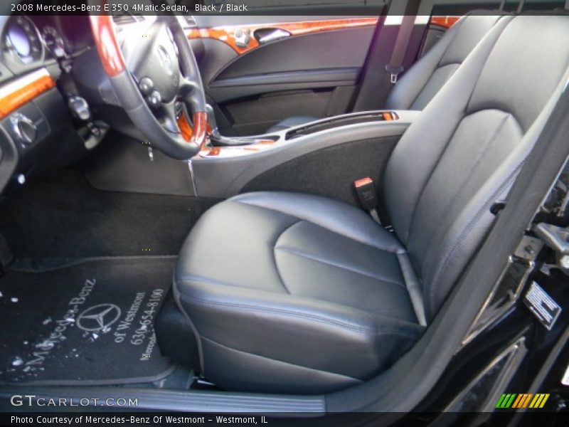 Black / Black 2008 Mercedes-Benz E 350 4Matic Sedan