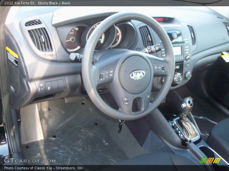Ebony Black / Black 2012 Kia Forte EX