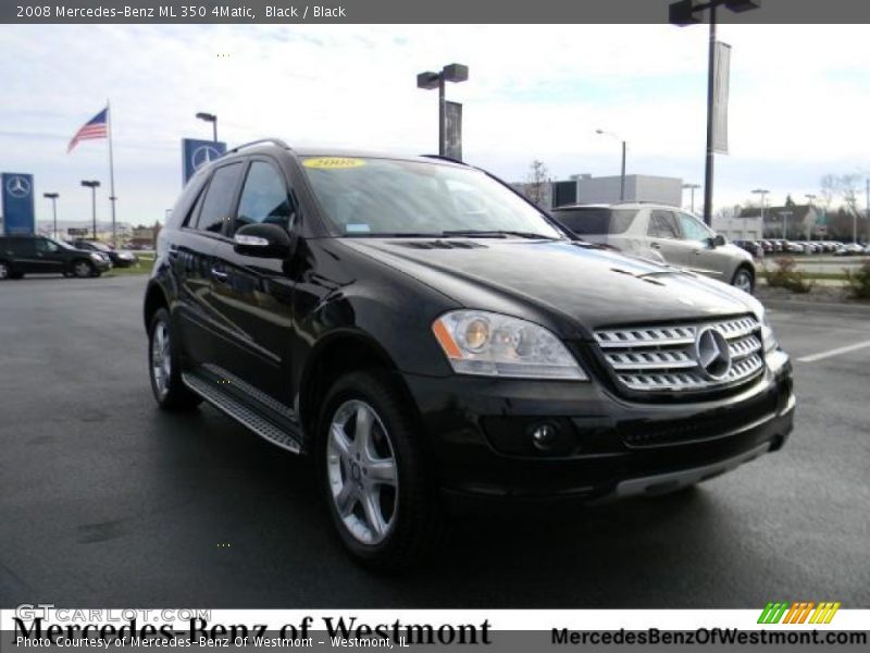 Black / Black 2008 Mercedes-Benz ML 350 4Matic