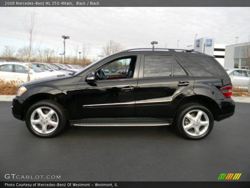 Black / Black 2008 Mercedes-Benz ML 350 4Matic