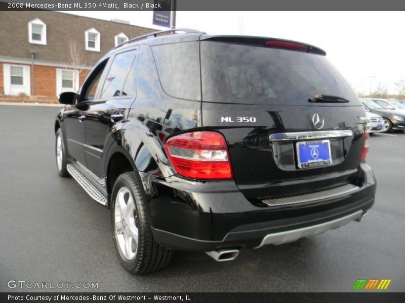 Black / Black 2008 Mercedes-Benz ML 350 4Matic