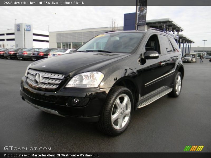 Black / Black 2008 Mercedes-Benz ML 350 4Matic