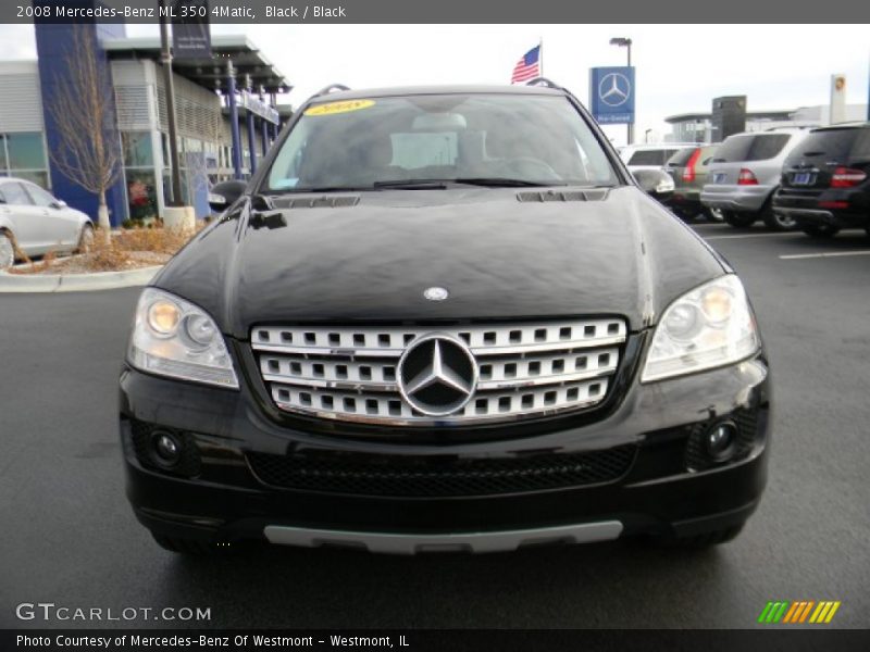 Black / Black 2008 Mercedes-Benz ML 350 4Matic
