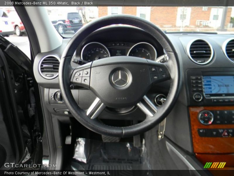 Black / Black 2008 Mercedes-Benz ML 350 4Matic