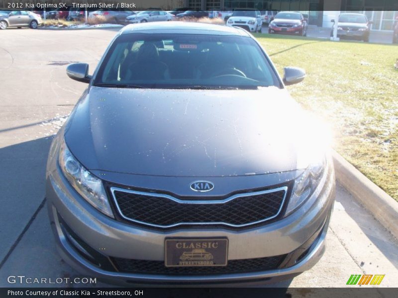 Titanium Silver / Black 2012 Kia Optima SX