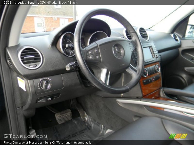 Black / Black 2008 Mercedes-Benz ML 350 4Matic