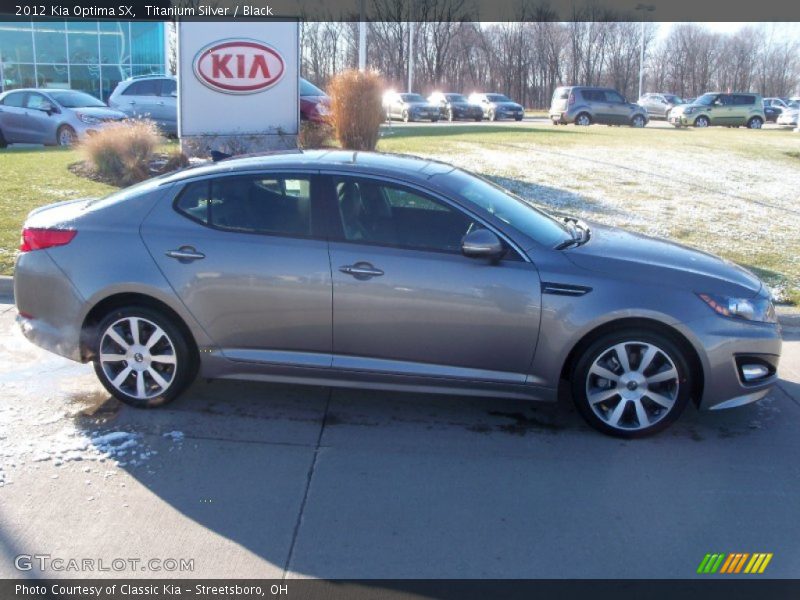 Titanium Silver / Black 2012 Kia Optima SX
