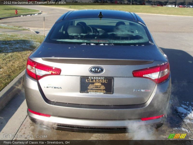 Titanium Silver / Black 2012 Kia Optima SX