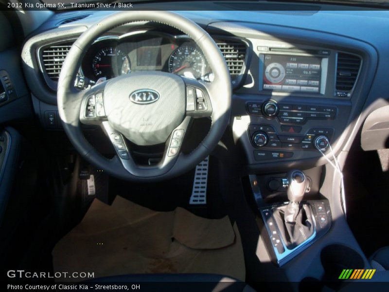 Titanium Silver / Black 2012 Kia Optima SX