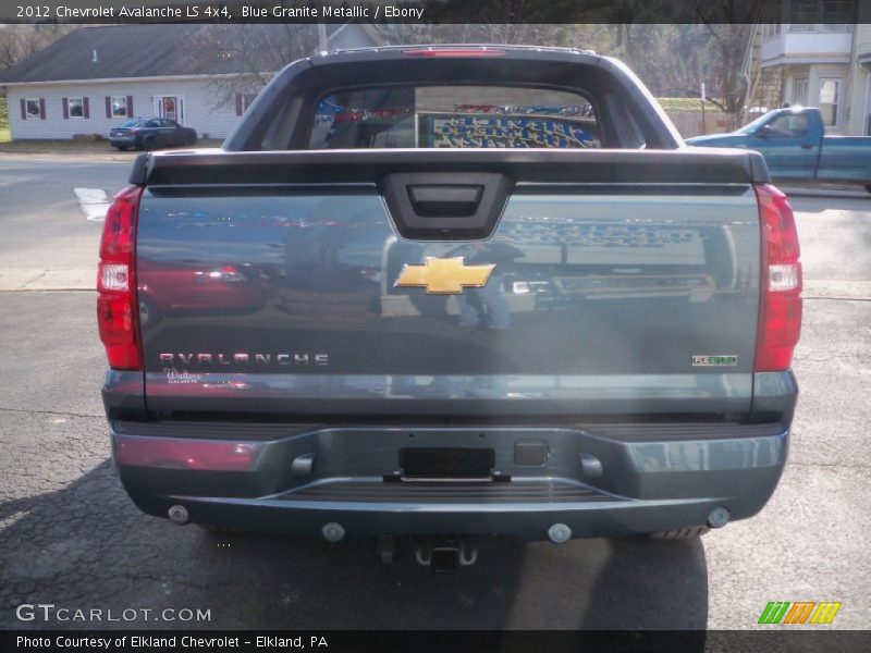 Blue Granite Metallic / Ebony 2012 Chevrolet Avalanche LS 4x4