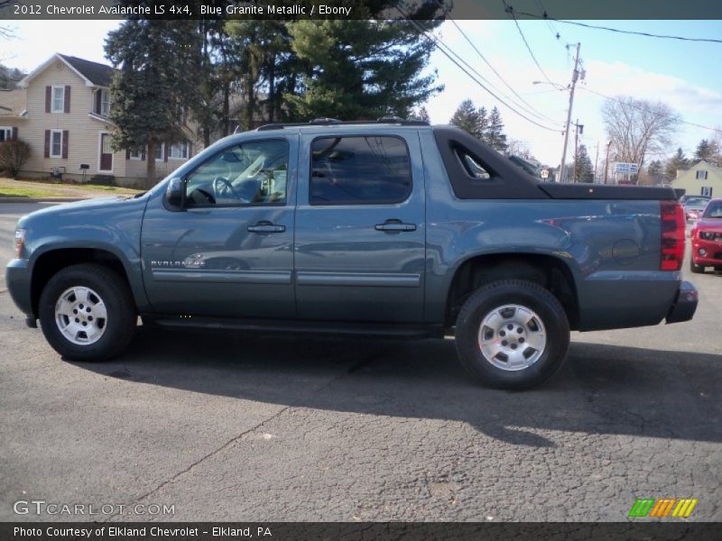 Blue Granite Metallic / Ebony 2012 Chevrolet Avalanche LS 4x4