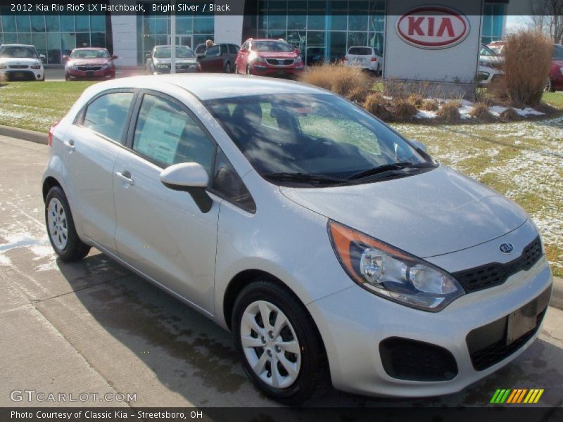 Bright Silver / Black 2012 Kia Rio Rio5 LX Hatchback