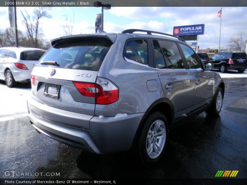 Silver Grey Metallic / Black 2006 BMW X3 3.0i