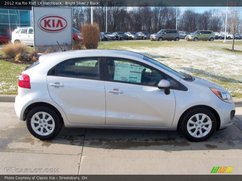 Bright Silver / Black 2012 Kia Rio Rio5 LX Hatchback