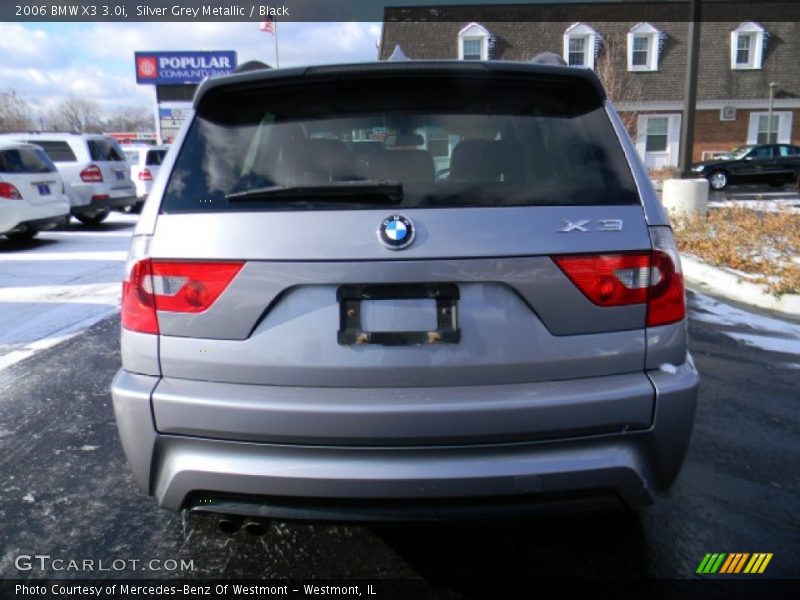 Silver Grey Metallic / Black 2006 BMW X3 3.0i
