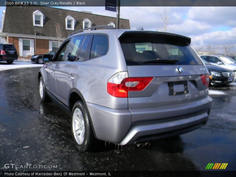 Silver Grey Metallic / Black 2006 BMW X3 3.0i