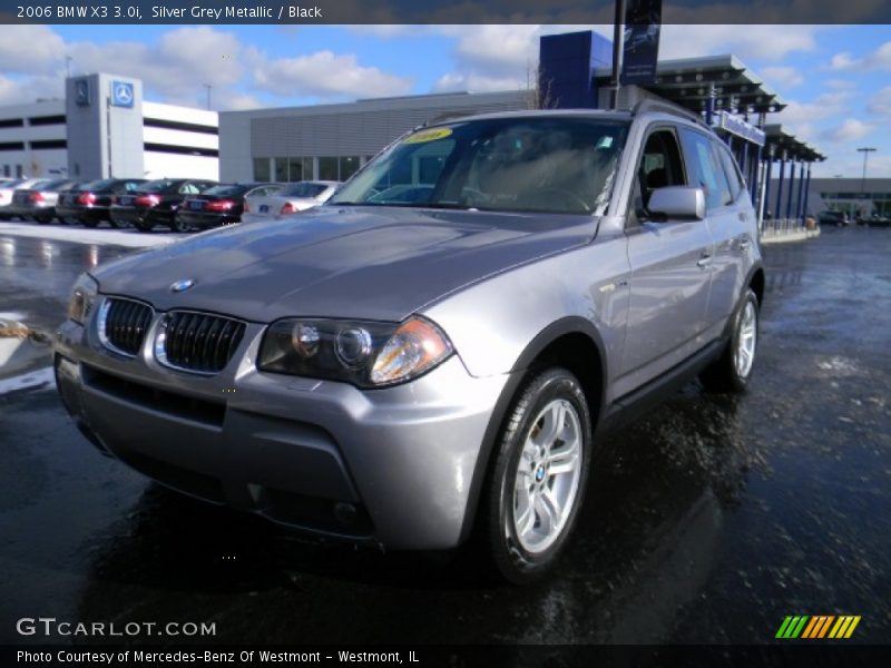 Silver Grey Metallic / Black 2006 BMW X3 3.0i