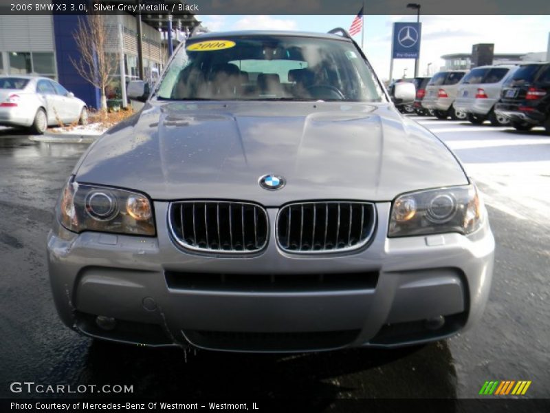 Silver Grey Metallic / Black 2006 BMW X3 3.0i