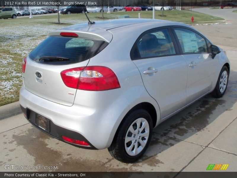 Bright Silver / Black 2012 Kia Rio Rio5 LX Hatchback