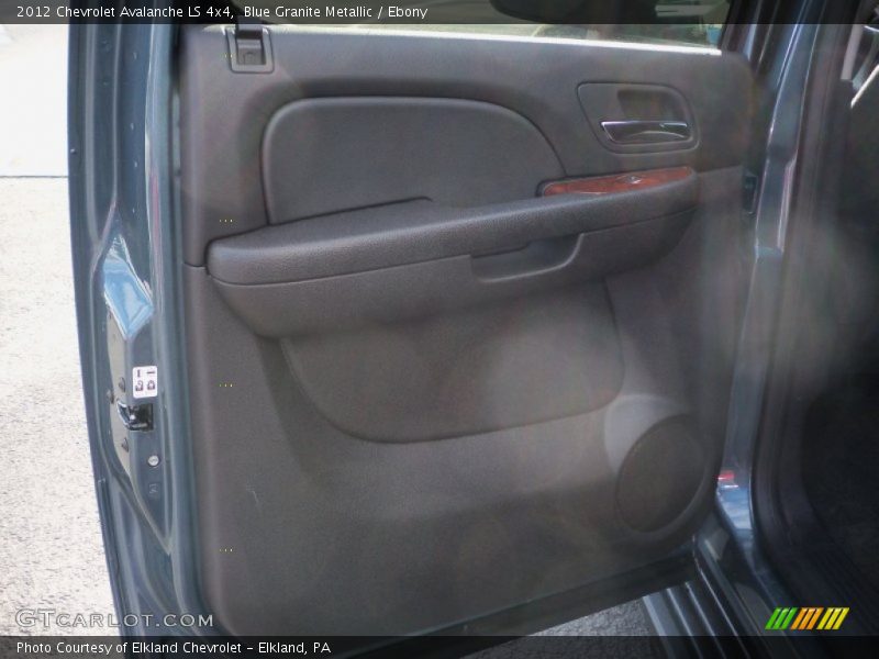 Blue Granite Metallic / Ebony 2012 Chevrolet Avalanche LS 4x4