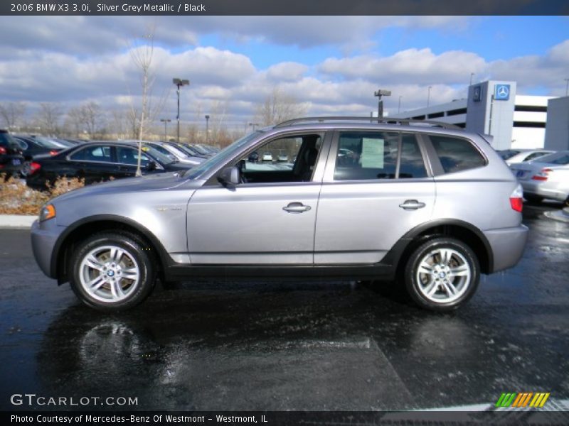 Silver Grey Metallic / Black 2006 BMW X3 3.0i