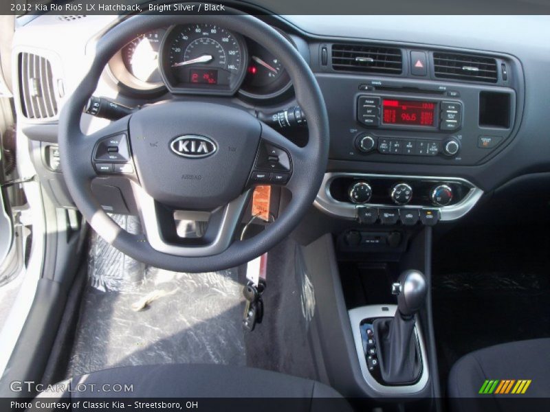 Bright Silver / Black 2012 Kia Rio Rio5 LX Hatchback