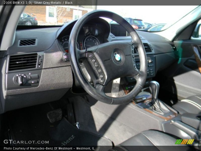 Silver Grey Metallic / Black 2006 BMW X3 3.0i