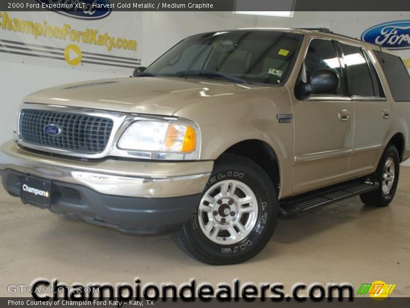 Harvest Gold Metallic / Medium Graphite 2000 Ford Expedition XLT