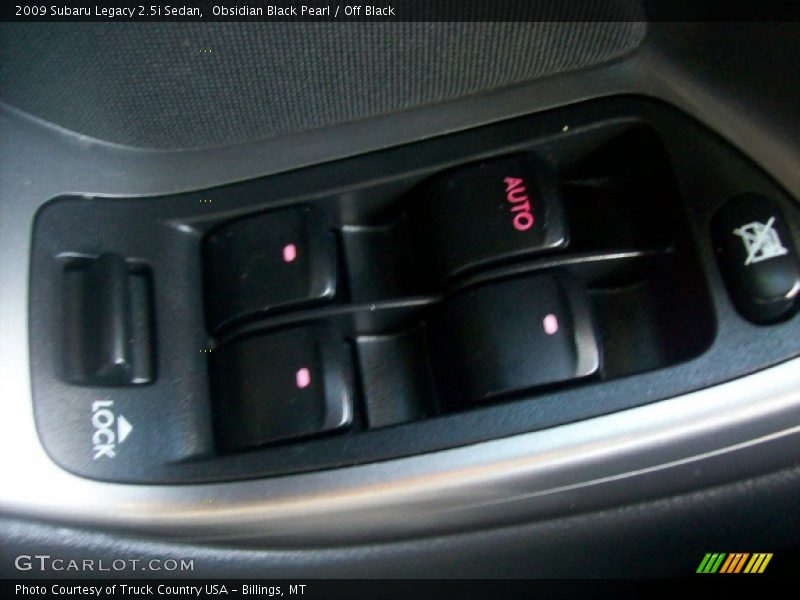 Obsidian Black Pearl / Off Black 2009 Subaru Legacy 2.5i Sedan