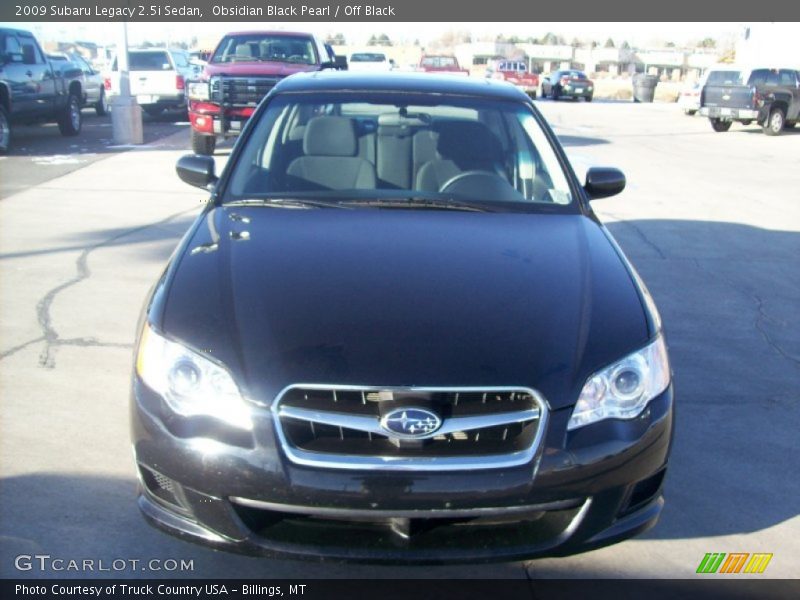 Obsidian Black Pearl / Off Black 2009 Subaru Legacy 2.5i Sedan