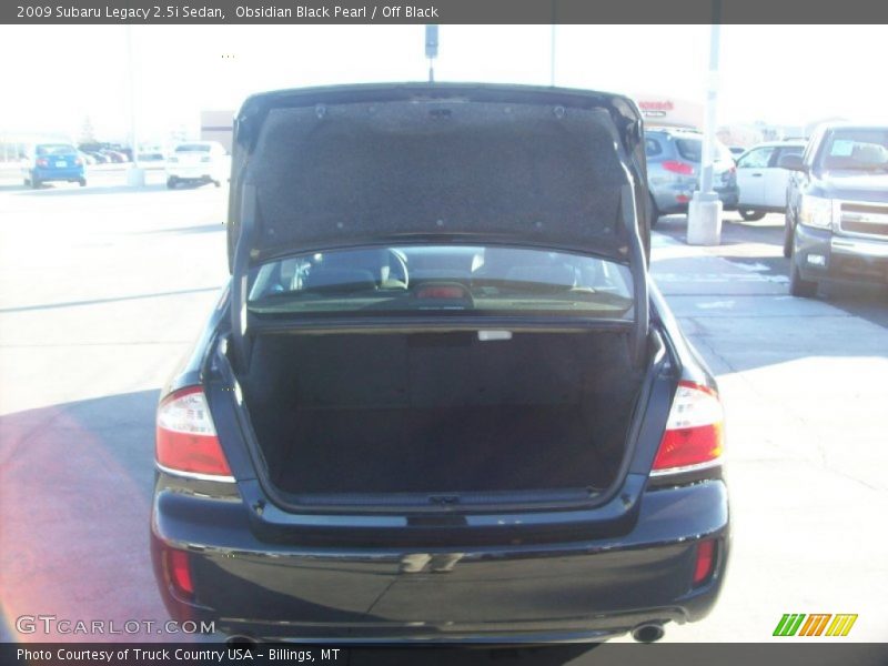Obsidian Black Pearl / Off Black 2009 Subaru Legacy 2.5i Sedan