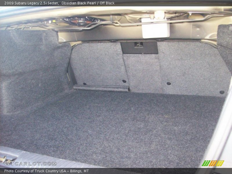 Obsidian Black Pearl / Off Black 2009 Subaru Legacy 2.5i Sedan