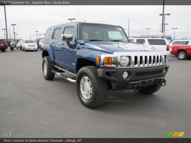 Superior Blue / Ebony Black 2006 Hummer H3