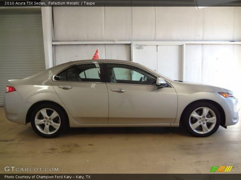 Palladium Metallic / Taupe 2010 Acura TSX Sedan