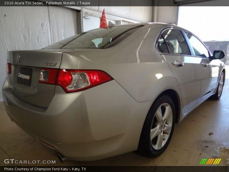 Palladium Metallic / Taupe 2010 Acura TSX Sedan
