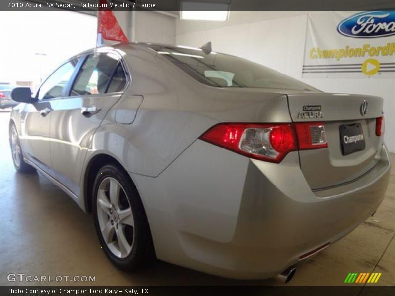 Palladium Metallic / Taupe 2010 Acura TSX Sedan