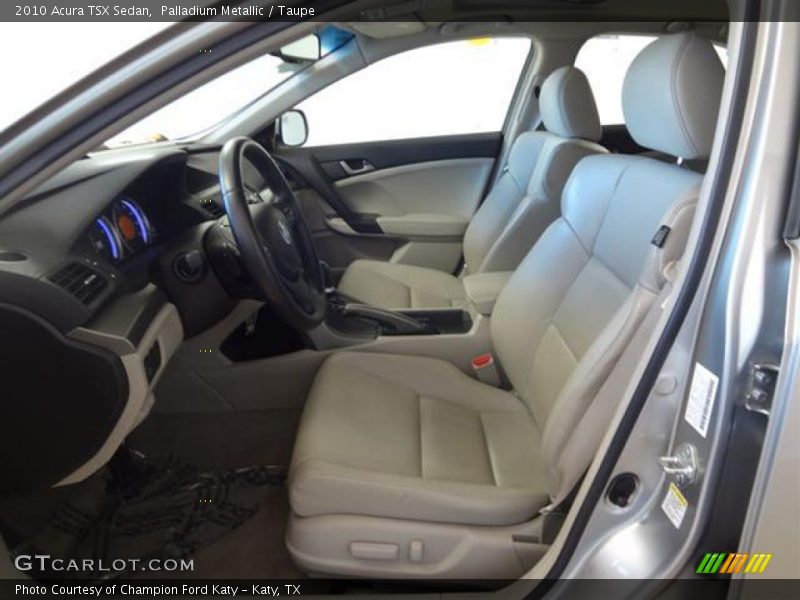 Palladium Metallic / Taupe 2010 Acura TSX Sedan