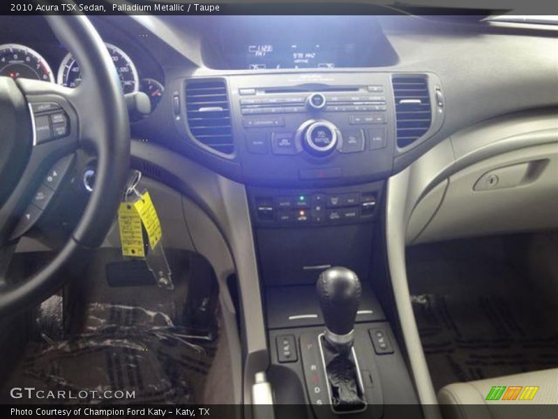 Palladium Metallic / Taupe 2010 Acura TSX Sedan
