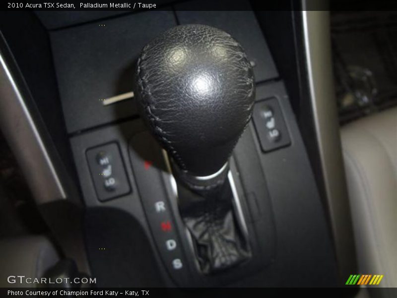 Palladium Metallic / Taupe 2010 Acura TSX Sedan