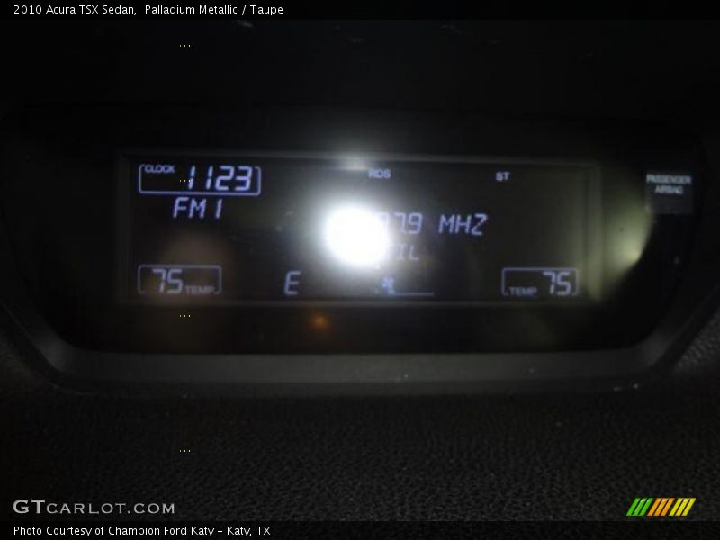 Palladium Metallic / Taupe 2010 Acura TSX Sedan