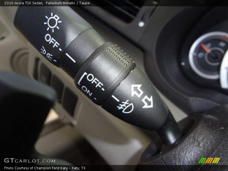 Palladium Metallic / Taupe 2010 Acura TSX Sedan