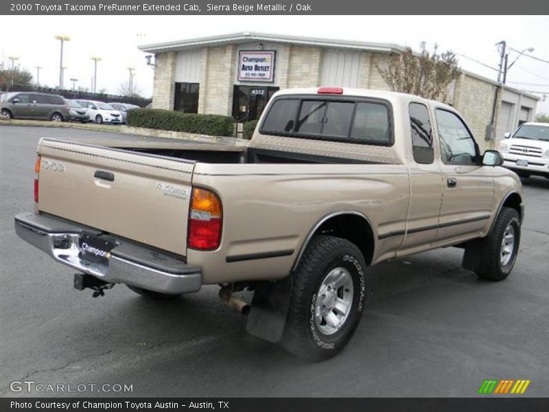 Sierra Beige Metallic / Oak 2000 Toyota Tacoma PreRunner Extended Cab