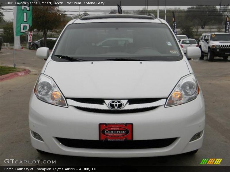 Arctic Frost Pearl / Stone Gray 2006 Toyota Sienna Limited