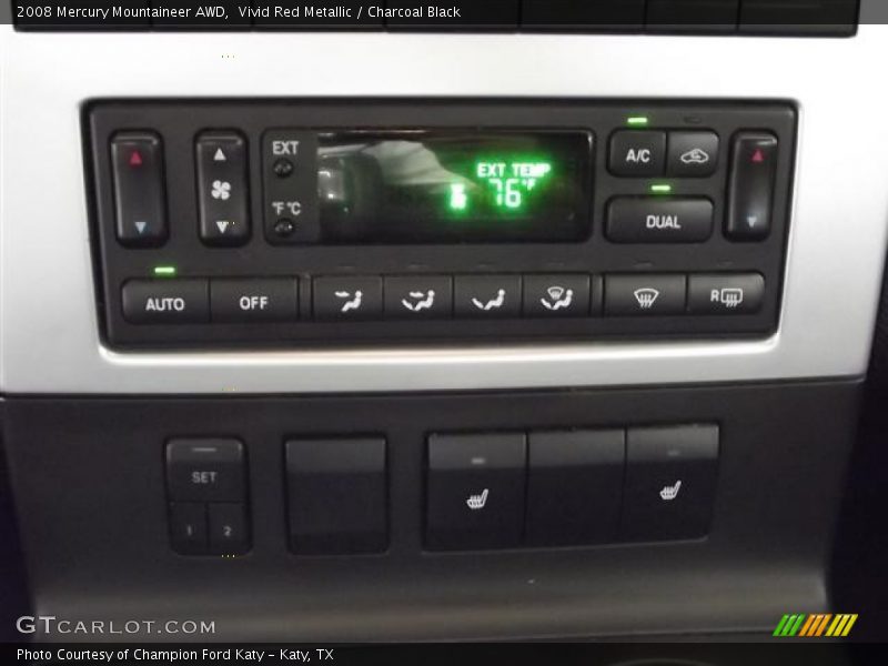 Vivid Red Metallic / Charcoal Black 2008 Mercury Mountaineer AWD