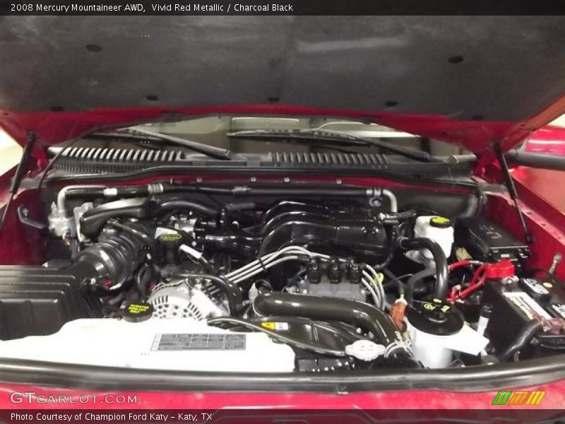 Vivid Red Metallic / Charcoal Black 2008 Mercury Mountaineer AWD