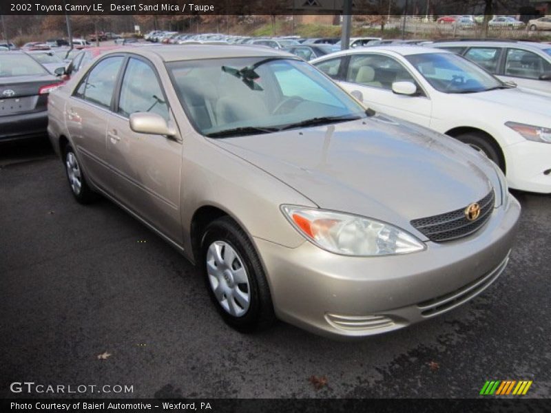 Desert Sand Mica / Taupe 2002 Toyota Camry LE