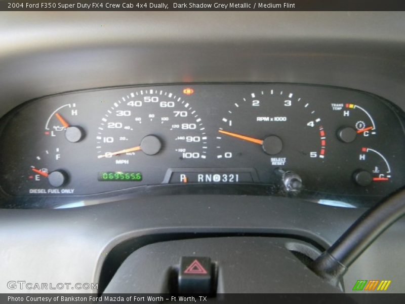 Dark Shadow Grey Metallic / Medium Flint 2004 Ford F350 Super Duty FX4 Crew Cab 4x4 Dually