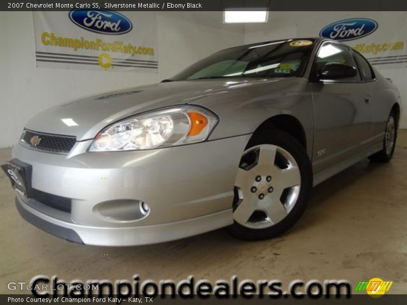 Silverstone Metallic / Ebony Black 2007 Chevrolet Monte Carlo SS