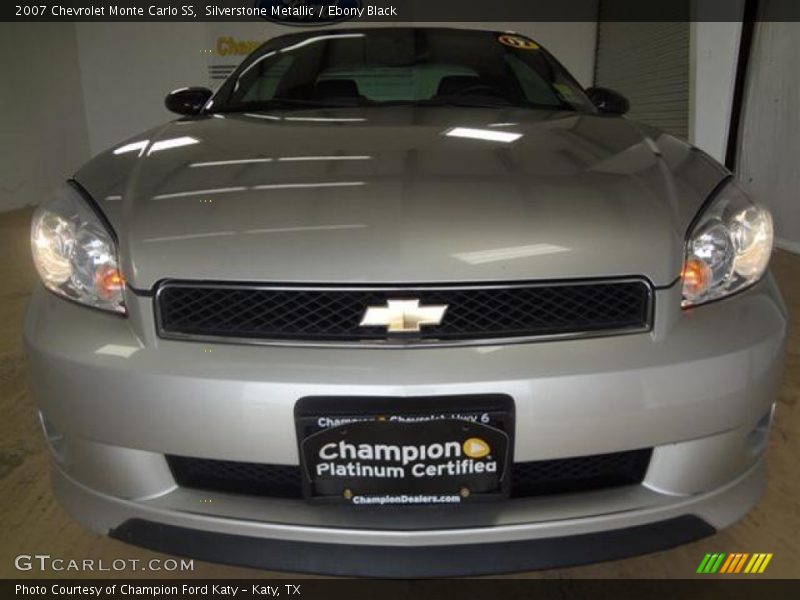 Silverstone Metallic / Ebony Black 2007 Chevrolet Monte Carlo SS