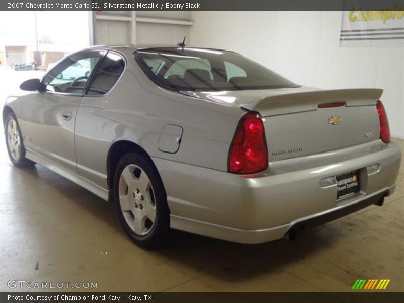 Silverstone Metallic / Ebony Black 2007 Chevrolet Monte Carlo SS